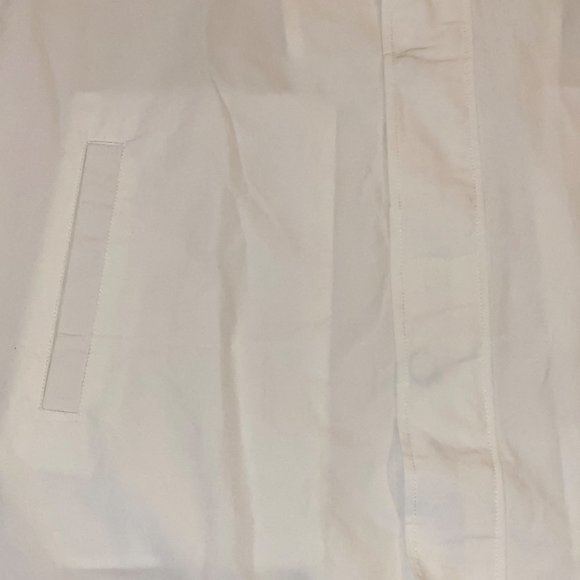 TAKEON Hooded Raincoat White Size Large Unisex Water Repellant Reflective Womens - Picture 2 of 7